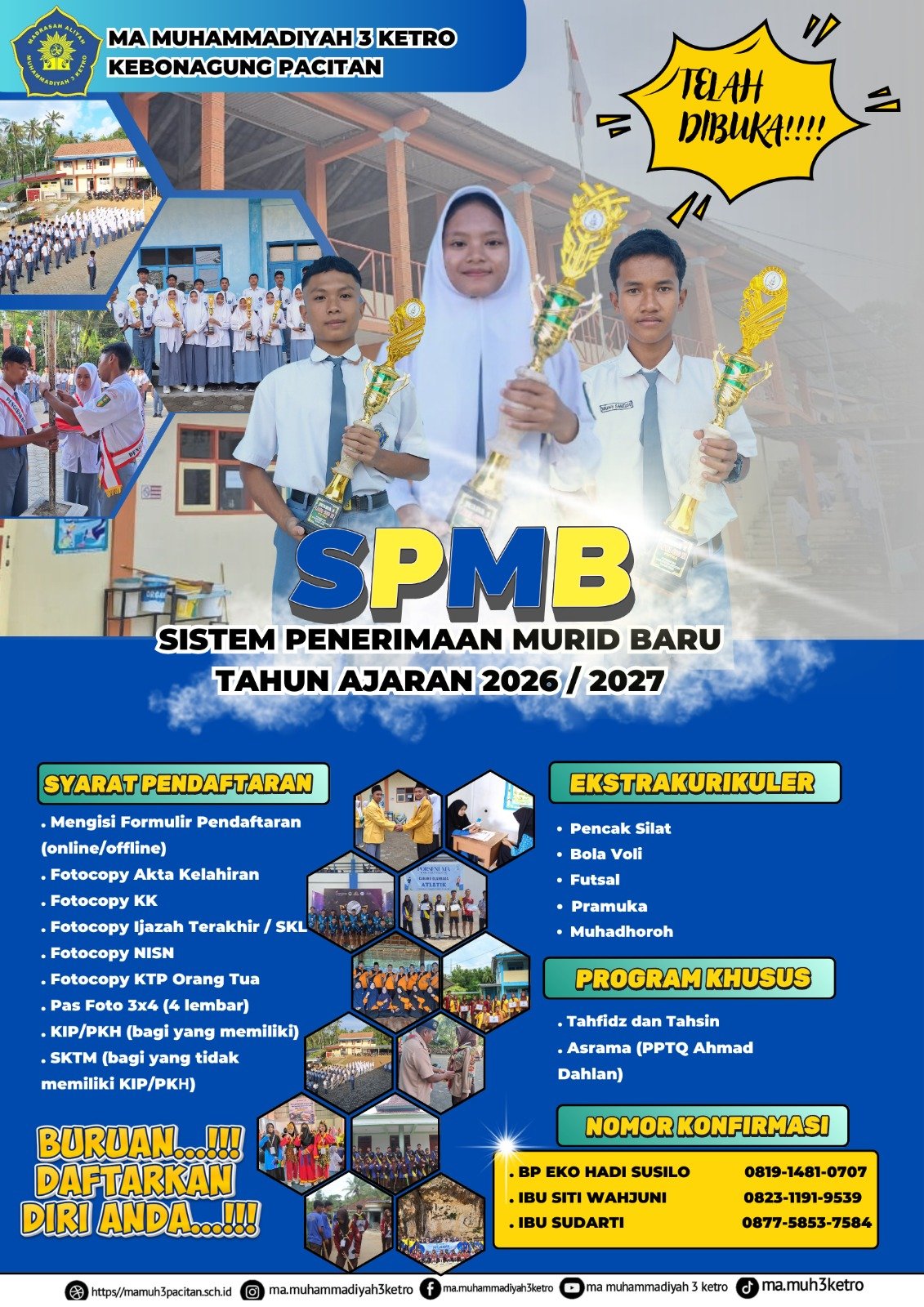 SPMB MA Muhammadiyah 3 Ketro