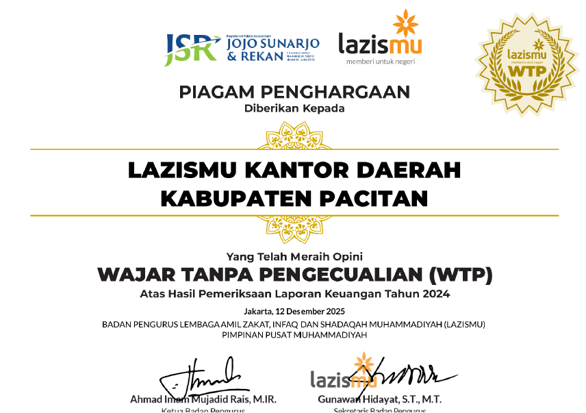 WTP Atas Pengelolaan Keuangan Tahun 2024