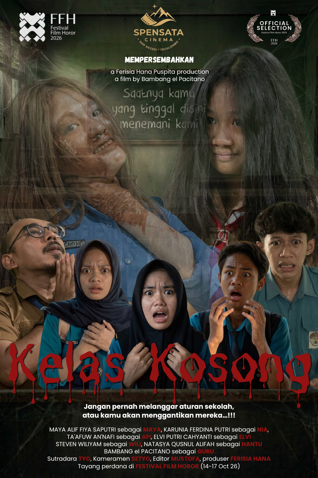 Teror Mistis "Kelas Kosong" Antar OSIS SMPN 1 Tegalombo Tembus 10 Besar Festival Film Horor 2026